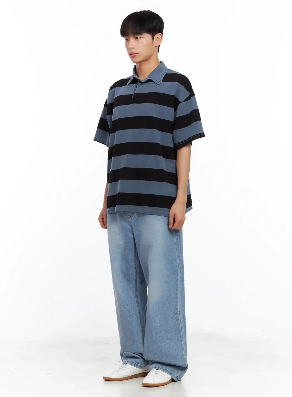 Men's Striped Polo Shirt IL516