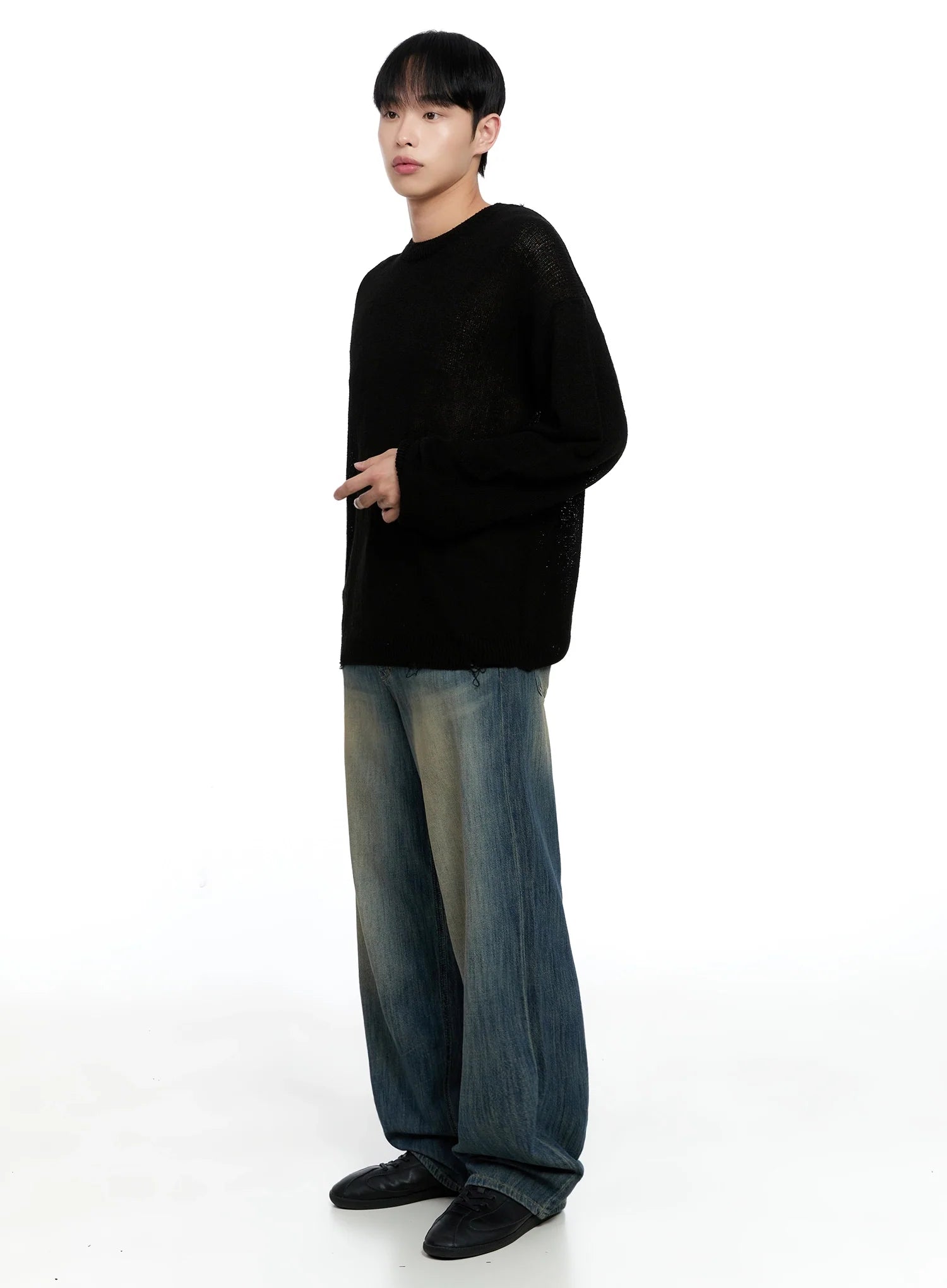 Men's Vintage Wide-Leg Jeans IG520