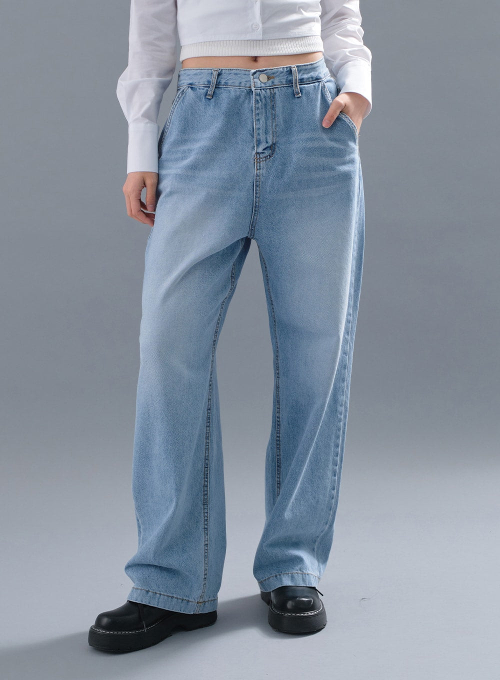 Cropped Button Down Vest CM3