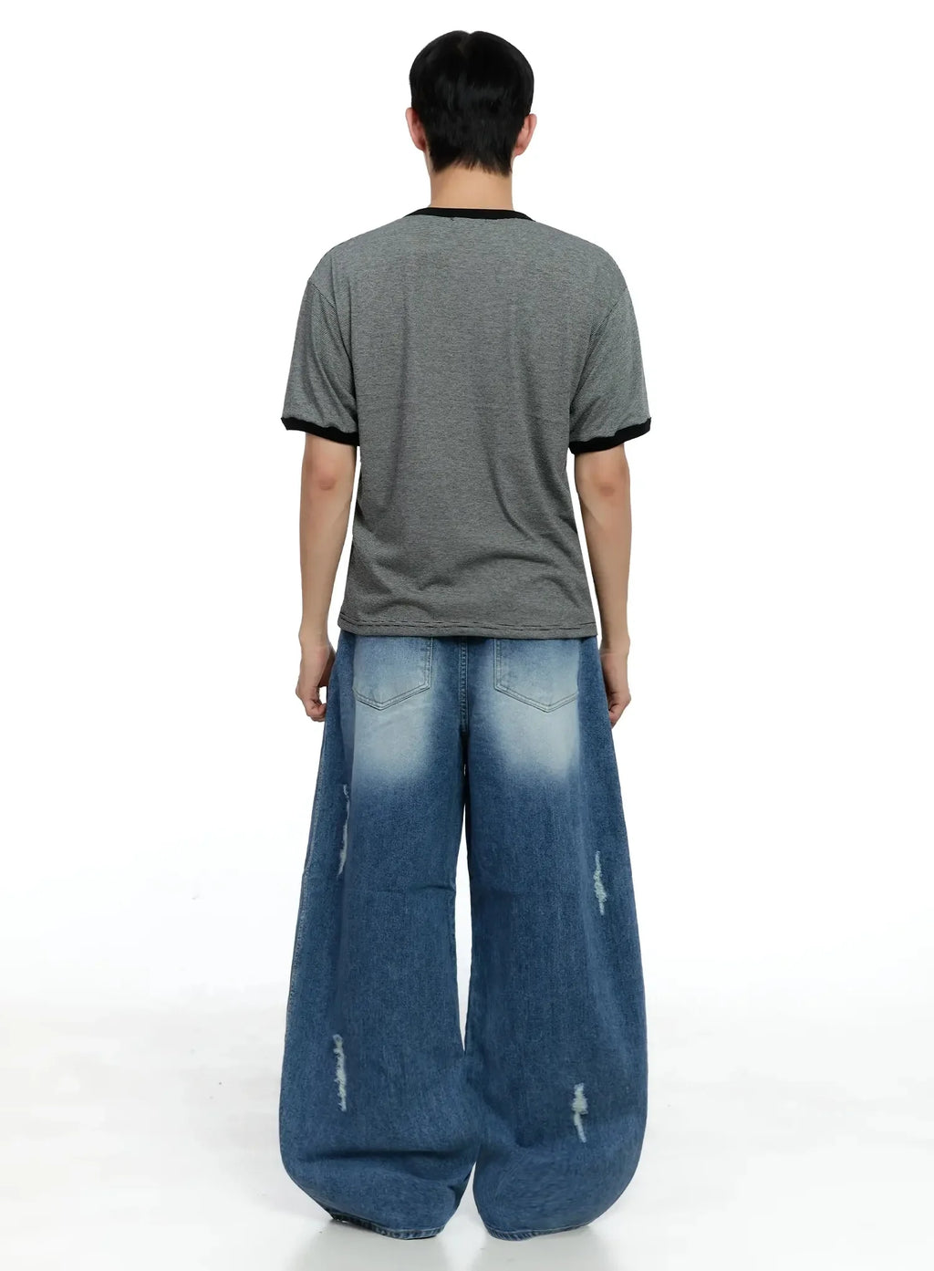Men's Distressed Baggy Jeans IG520