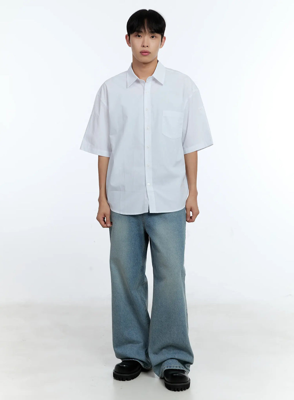 Men's Wide Leg Denim Jeans IG519