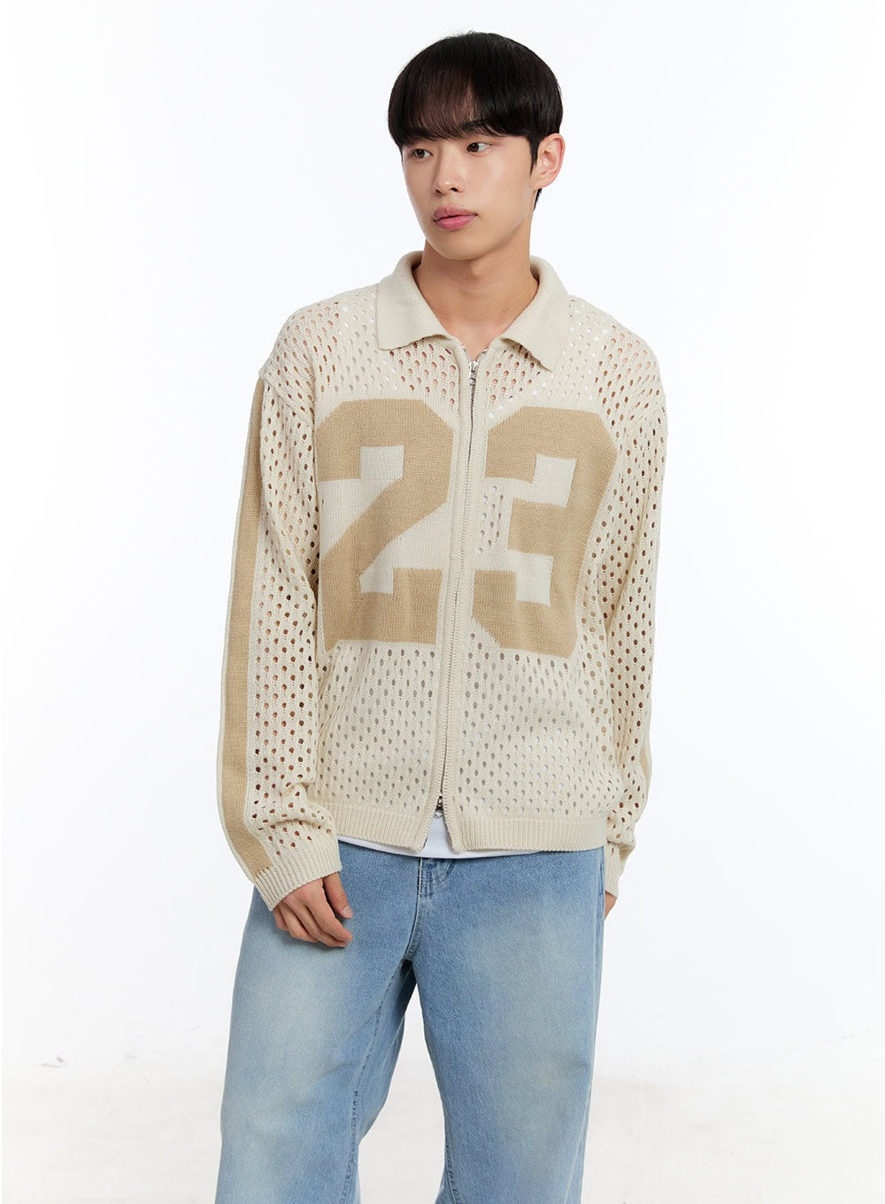 Men's Summer Zip-Up Sweater IY530