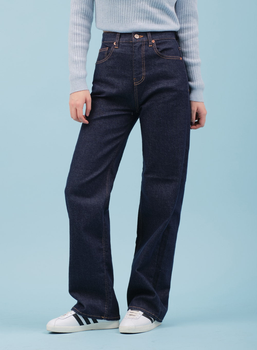 Ribbed Cropped Knit Top CM17