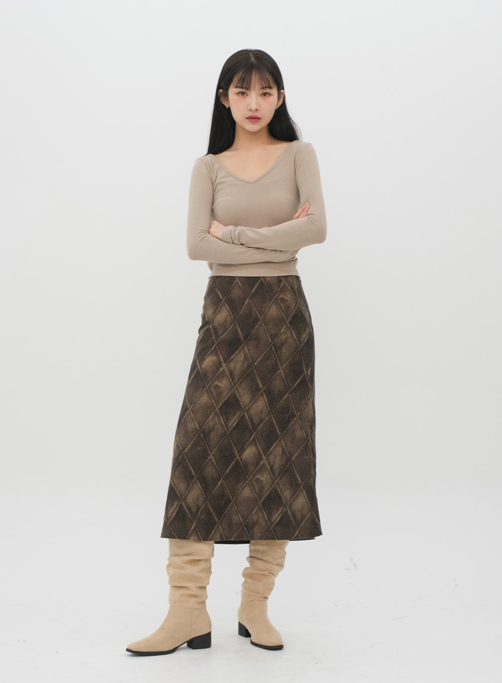 Faux Leather Jacket with Collar C2001