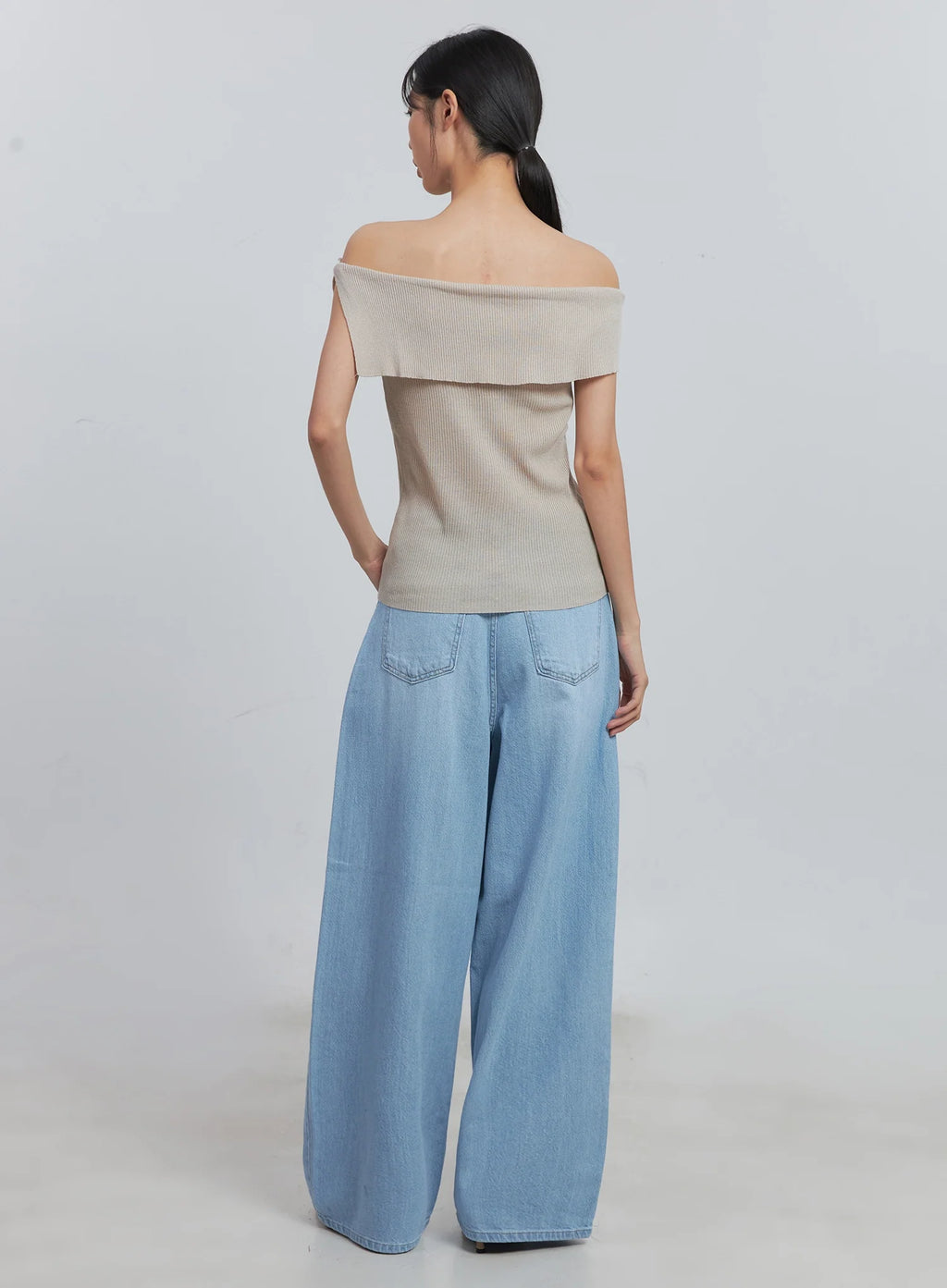 Scarlett Washed Wide-Leg Jeans IU512