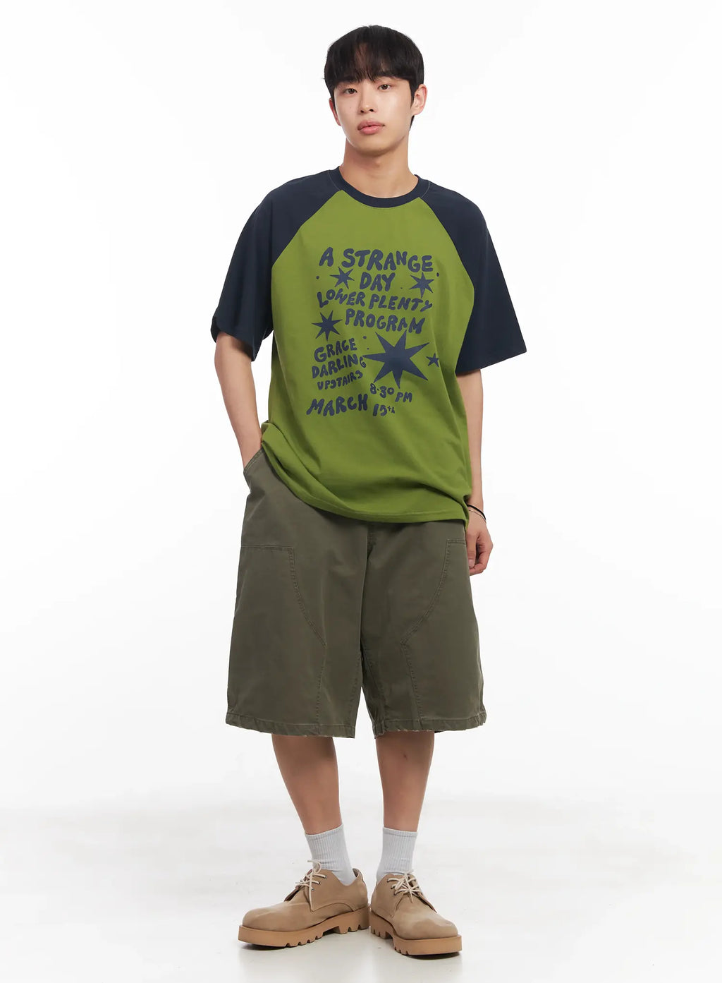 Men's Wide-Fit Bermuda Shorts IU519