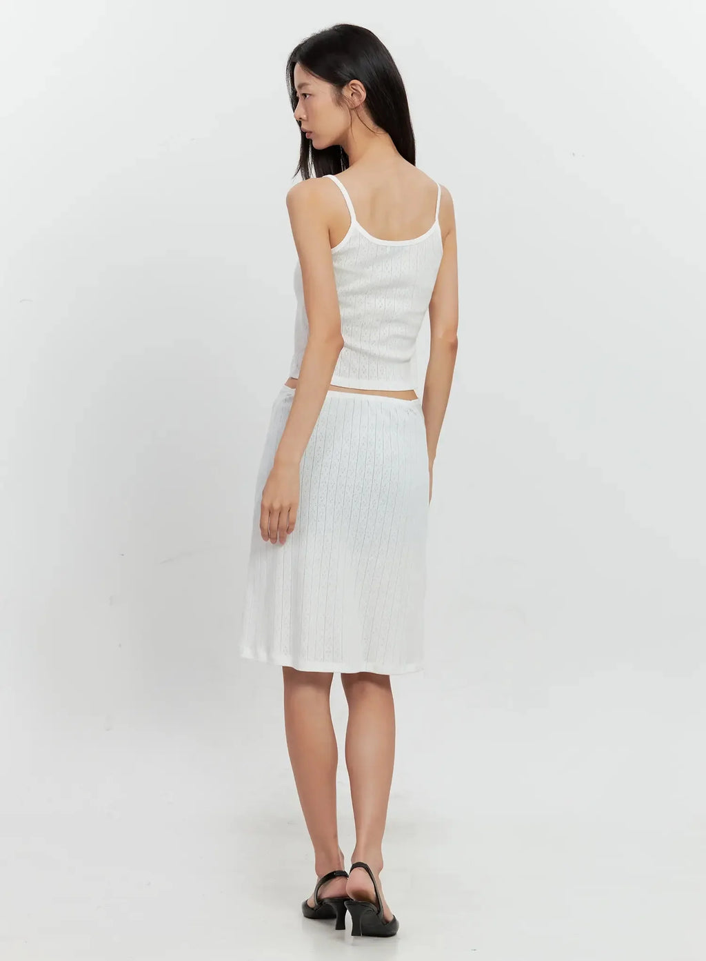 Ribbed Eyelet Tank Top IL528