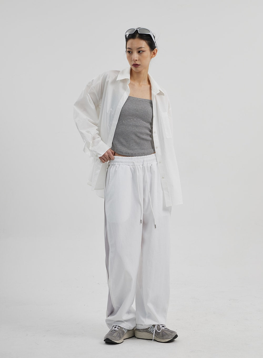 Drawstring Baggy Track Pants CF308