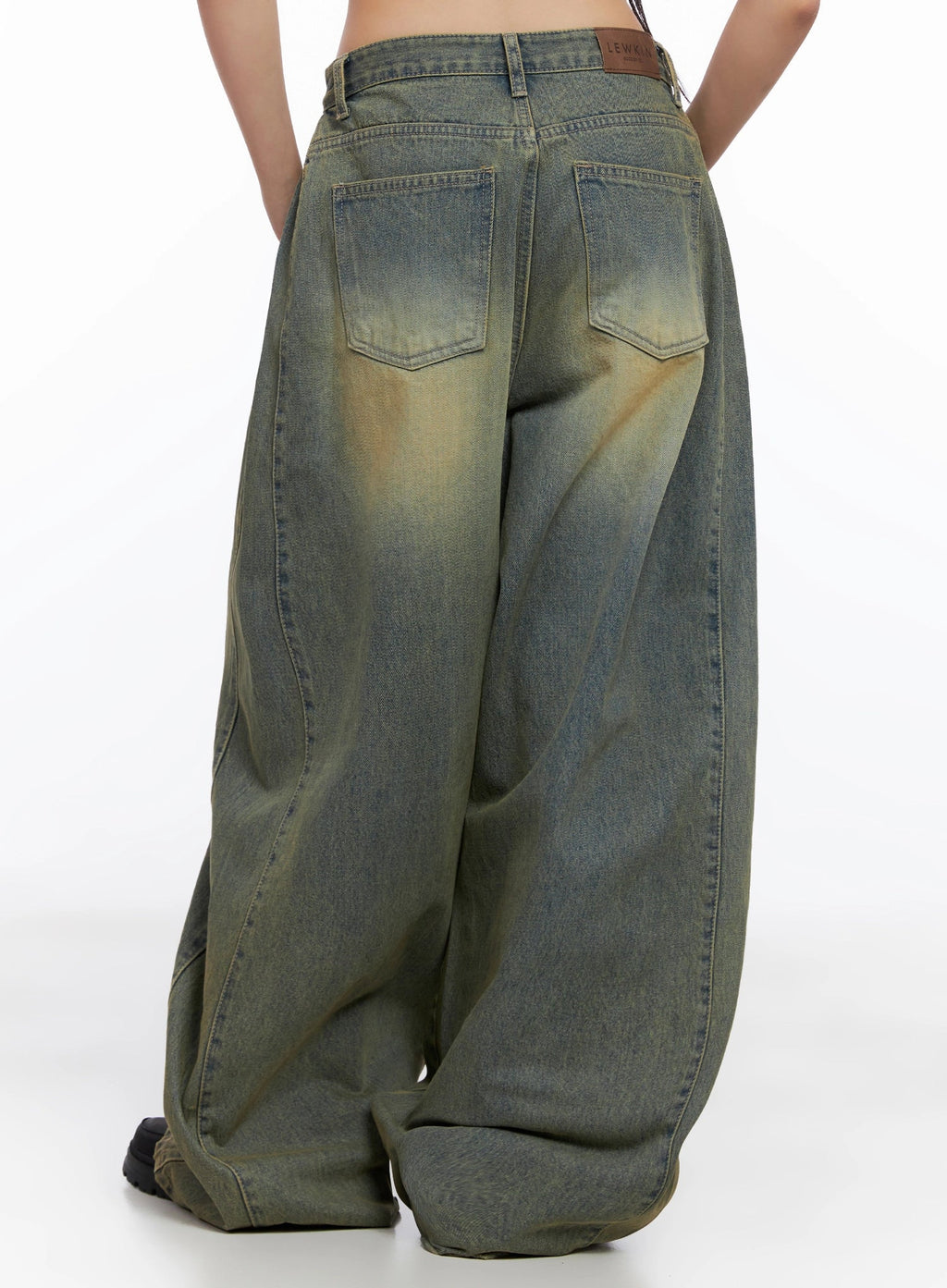 Milana Vintage Washed Baggy Jeans IS525