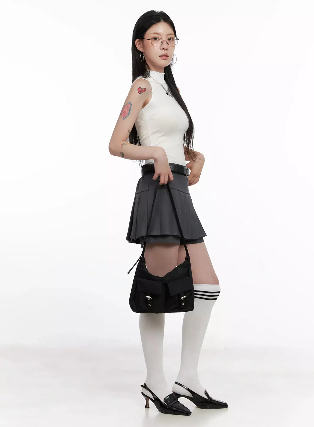 Pleated Mini Skort IS508