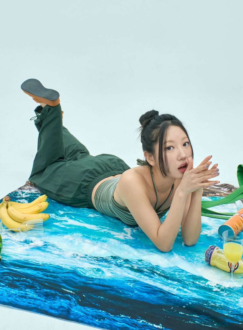 Stripe Cropped Top IF309