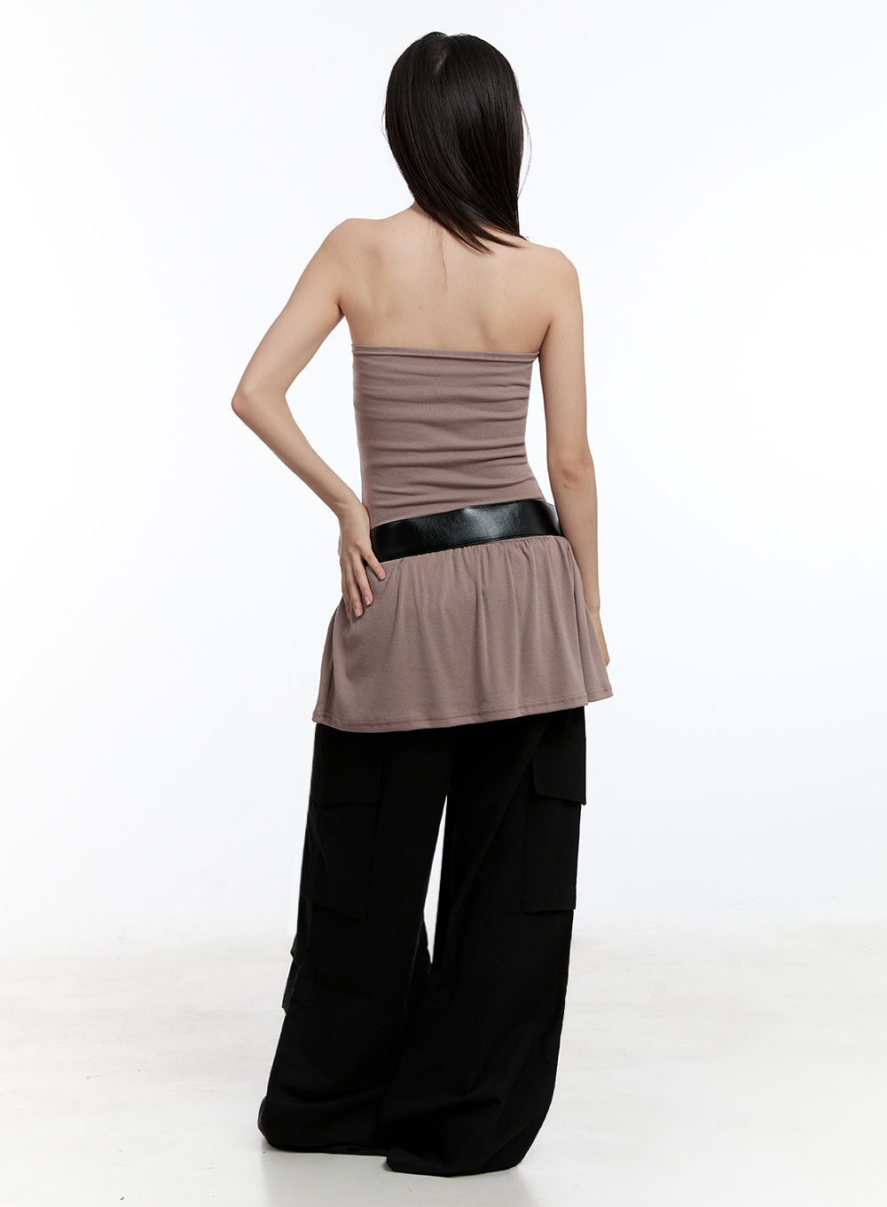 Pintuck Wide-Leg Pants IU509