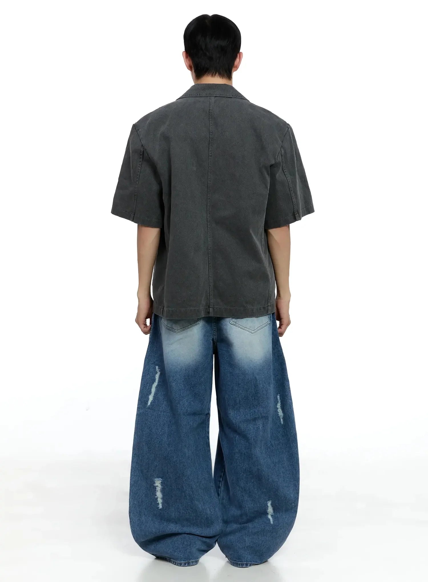 Men's Short-Sleeve Button-Up IG520