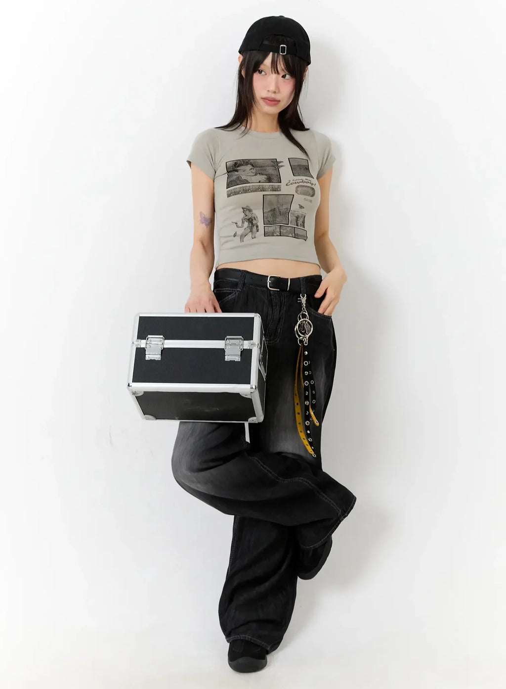 Vintage Graphic Baby Tee IU524