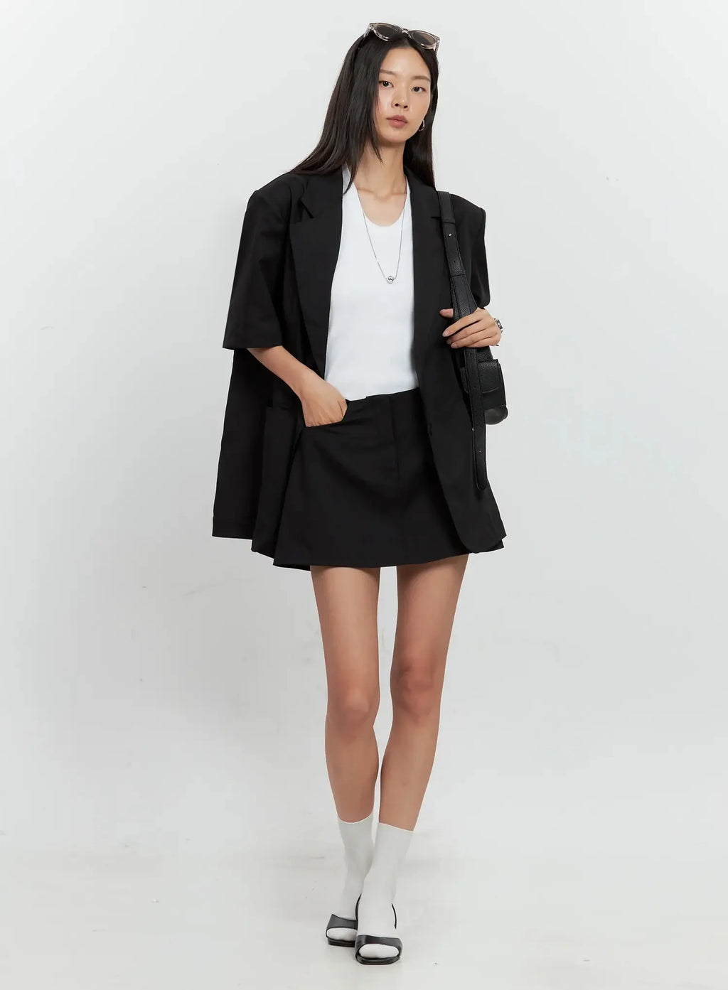 Faux-Leather Slingback Heels IS516