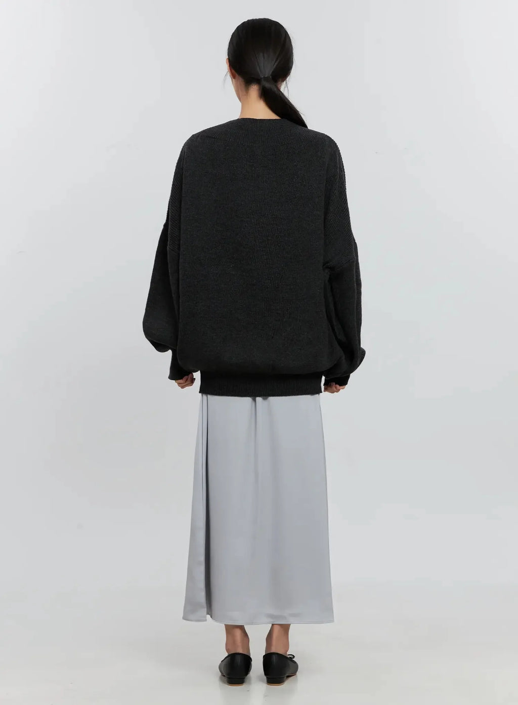 Ribbed Oversized Cardigan IS516