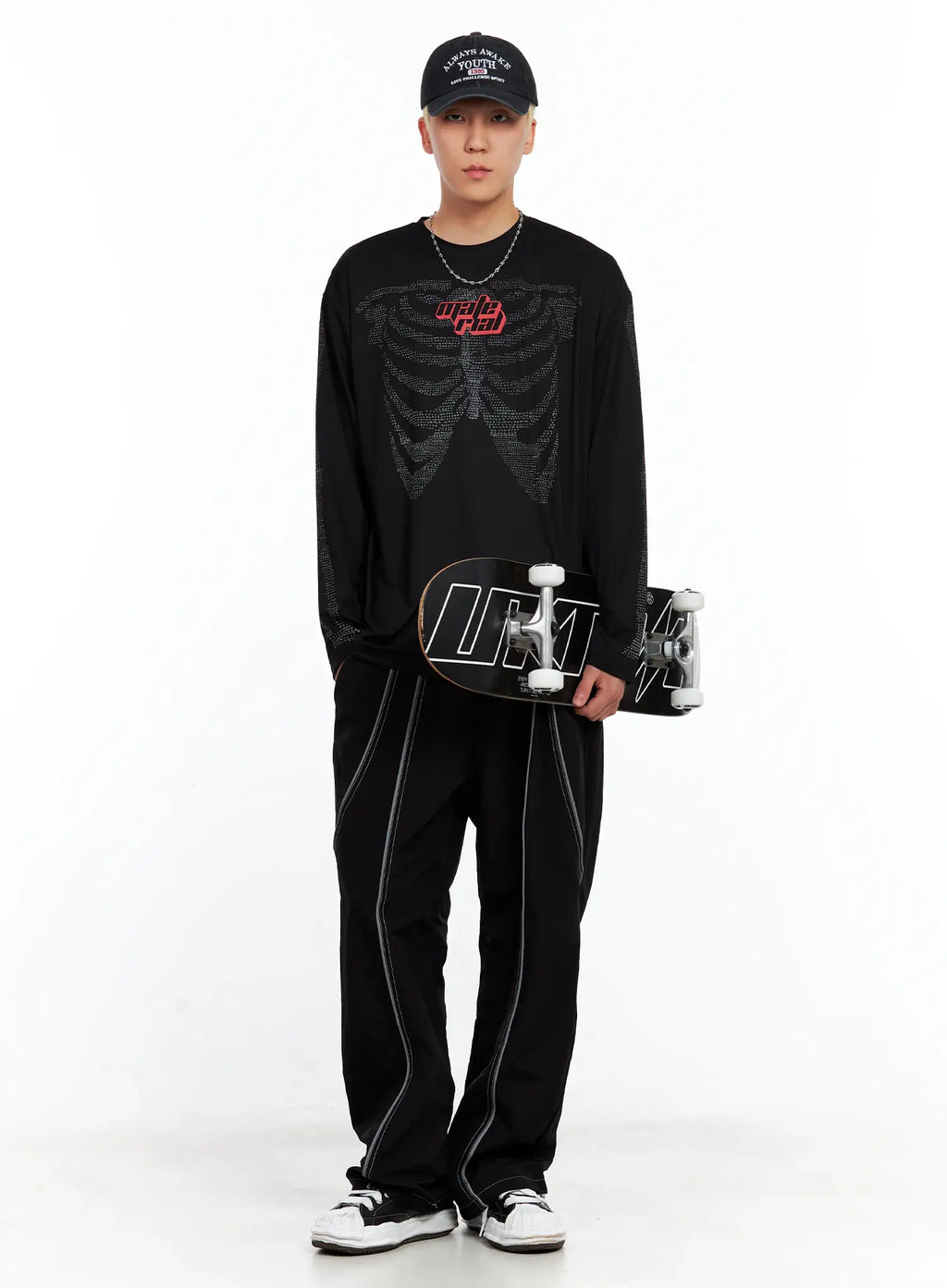 Men's Reflective Line String Nylon Pants IL511