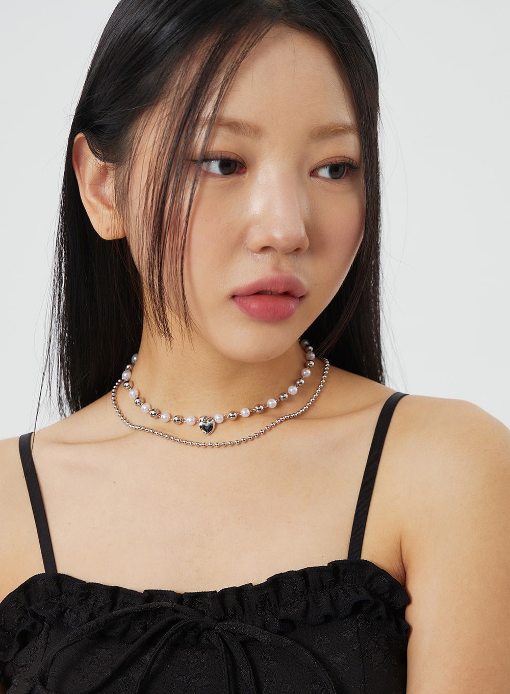 Layered Heart Necklace BF323