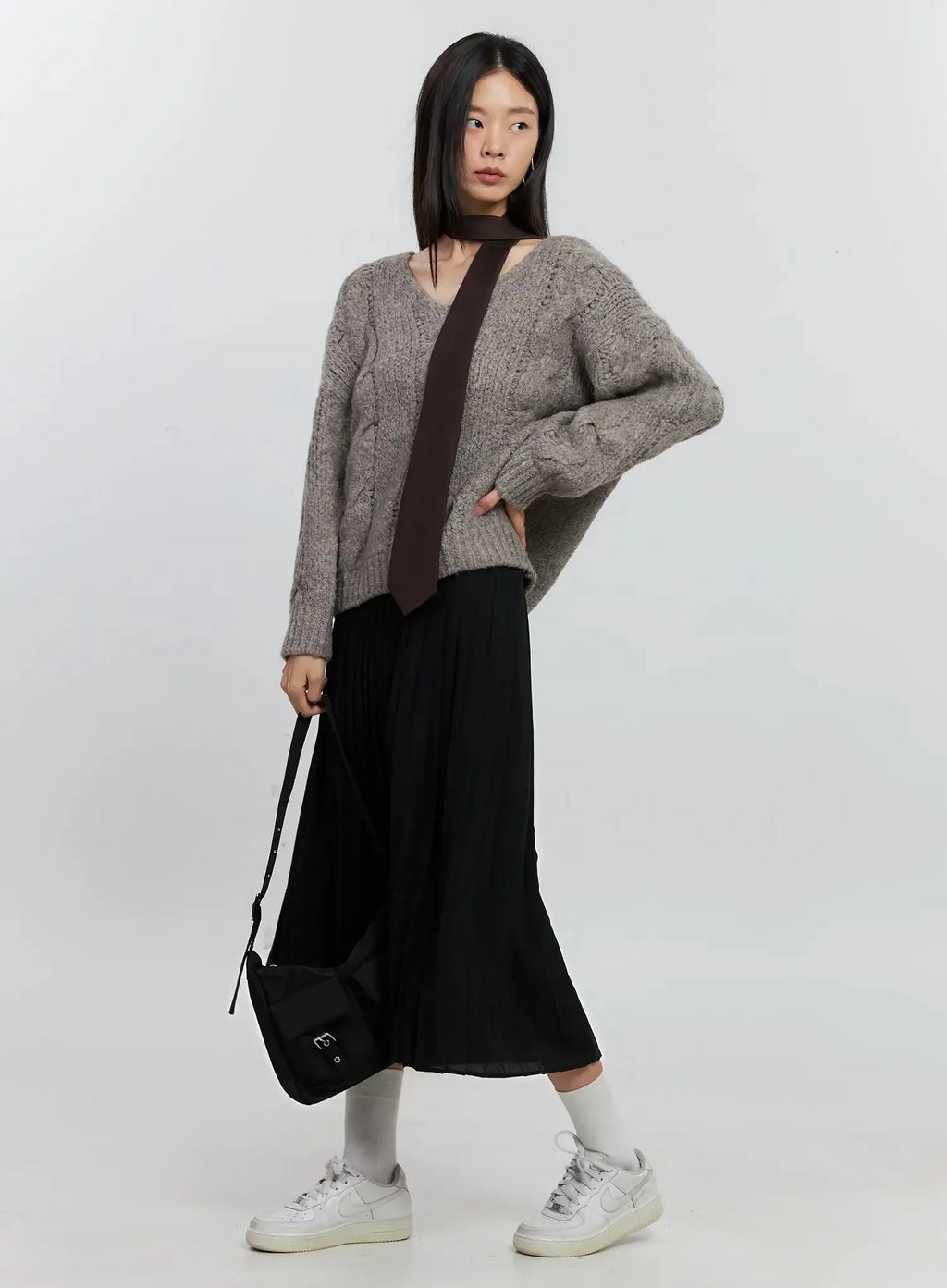 Pleated Maxi Skirt IS516