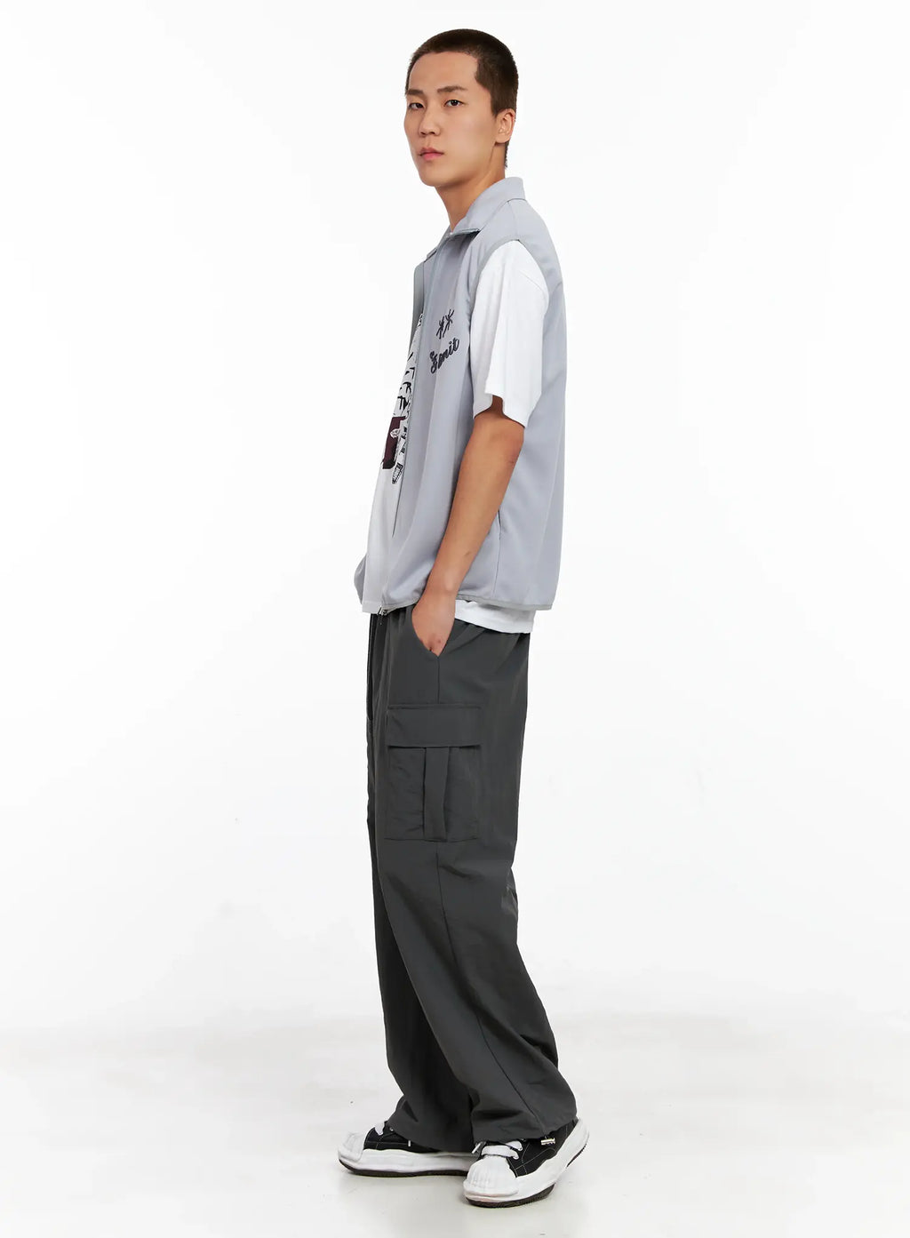 Men's Cargo Drawstring Pants IG508