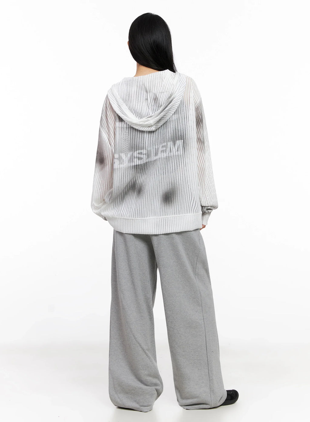 Mesh Gradient Zip-Up Hoodie IG508