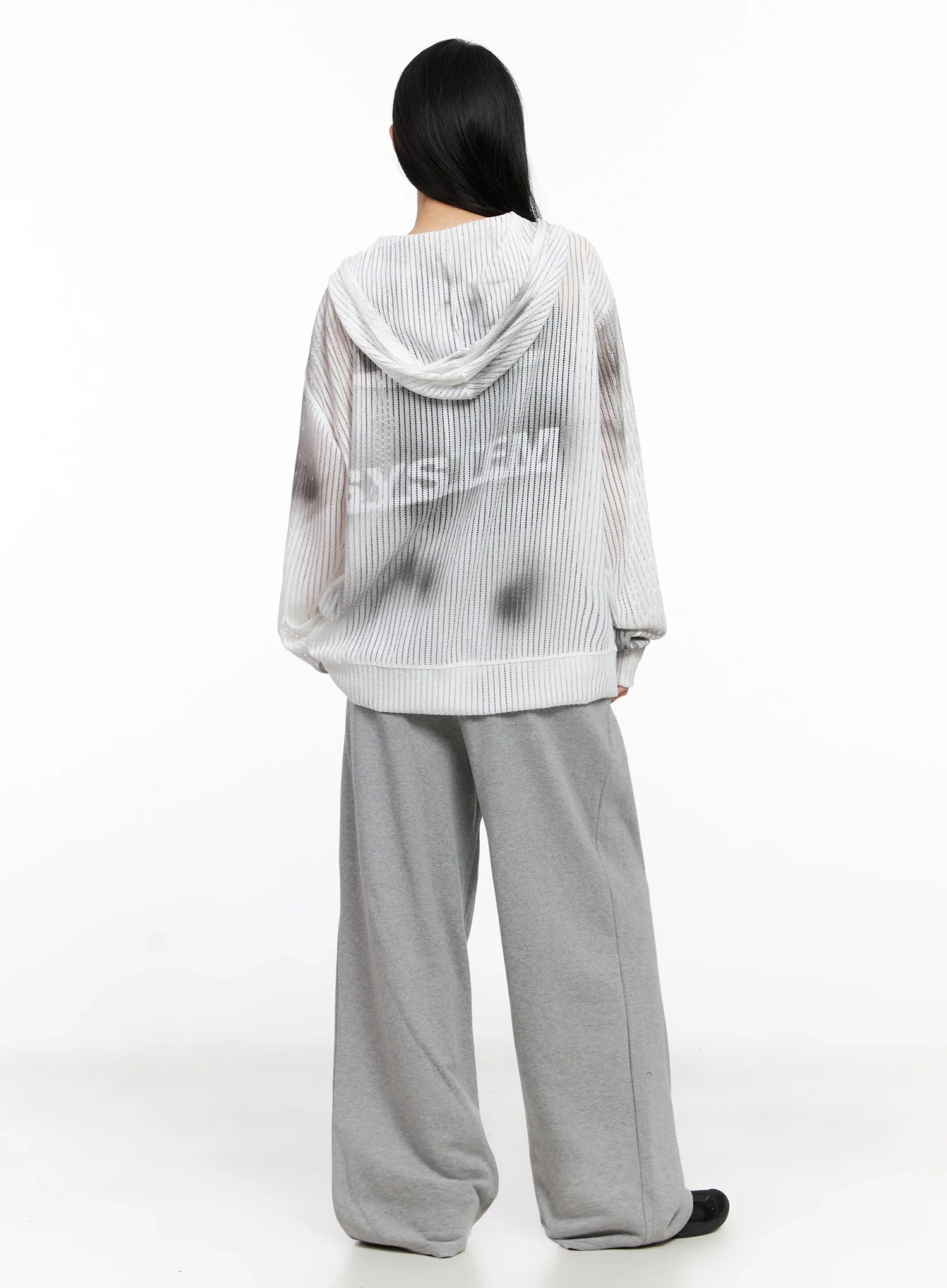 Mesh Gradient Zip-Up Hoodie IG508