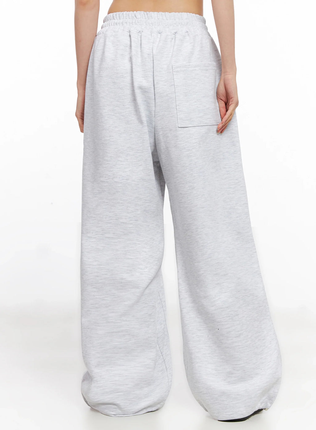 Wide-Leg Stud Accent Sweatpants IG508