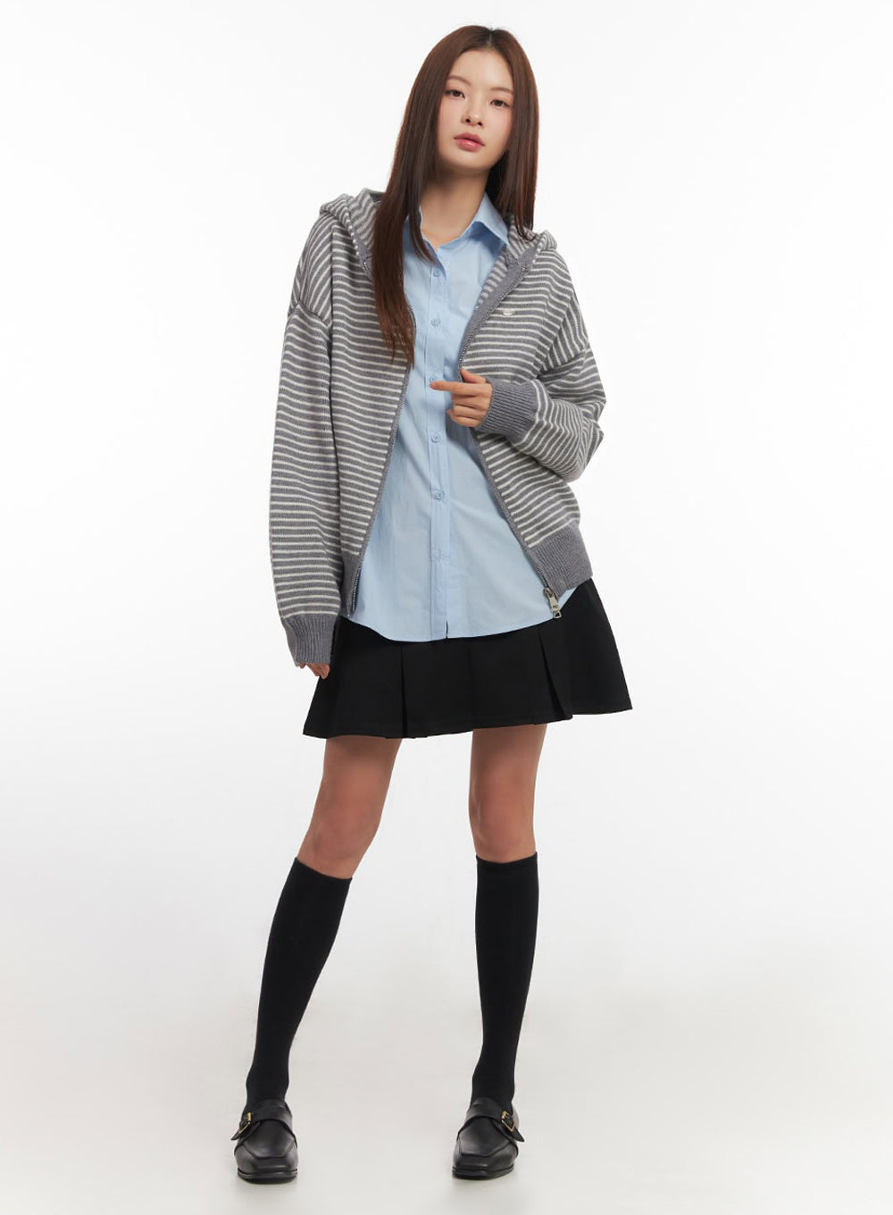 Relaxed-Fit Collared Button-Up Shirt IM514