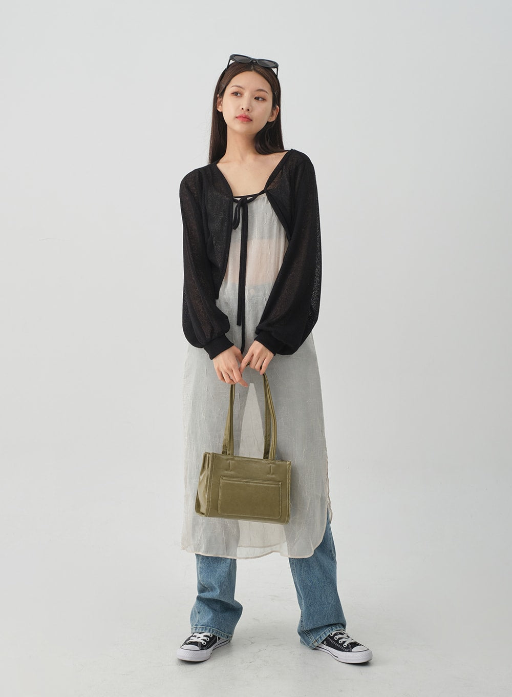 Sheer Loose Fit Bolero CJ08