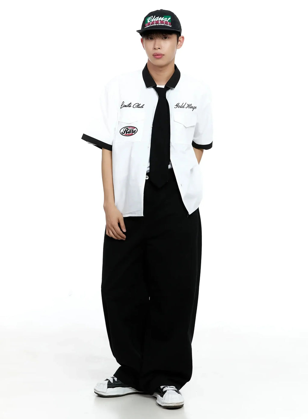 Men's Embroidered Graphic Shirt IG520