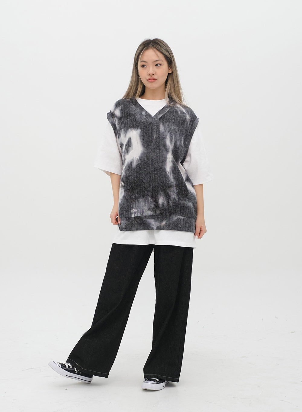 Tie Dye Relaxed Fit Vest C2001