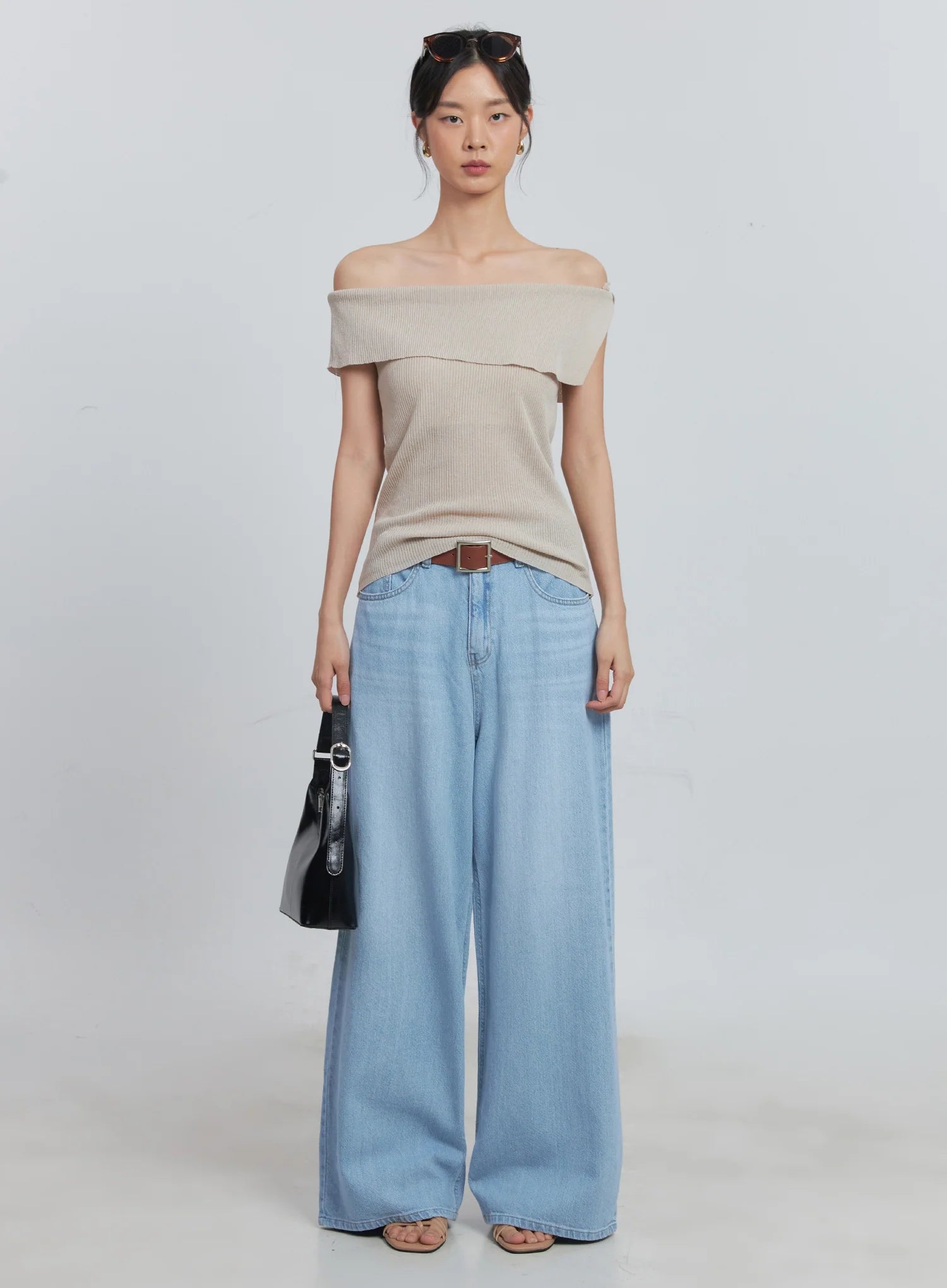 Scarlett Washed Wide-Leg Jeans IU512