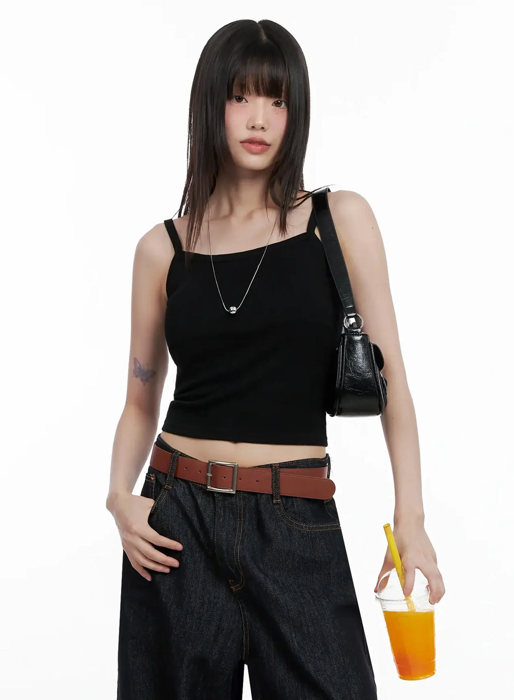 Ribbed Sleeveless Crop Top IL531