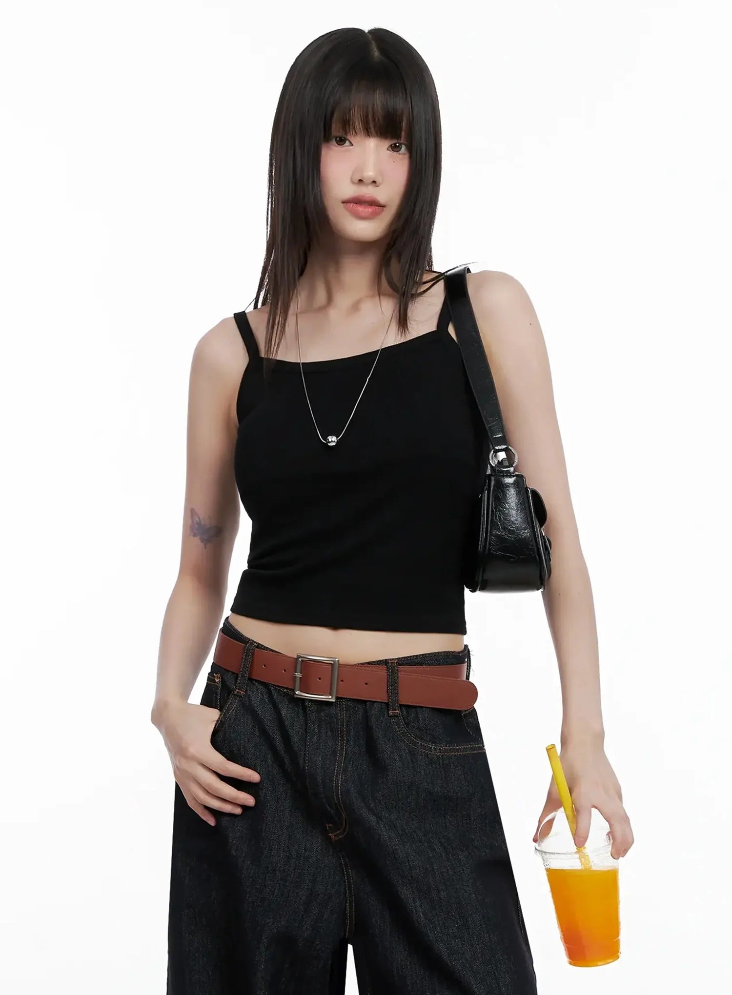 Ribbed Sleeveless Crop Top IL531