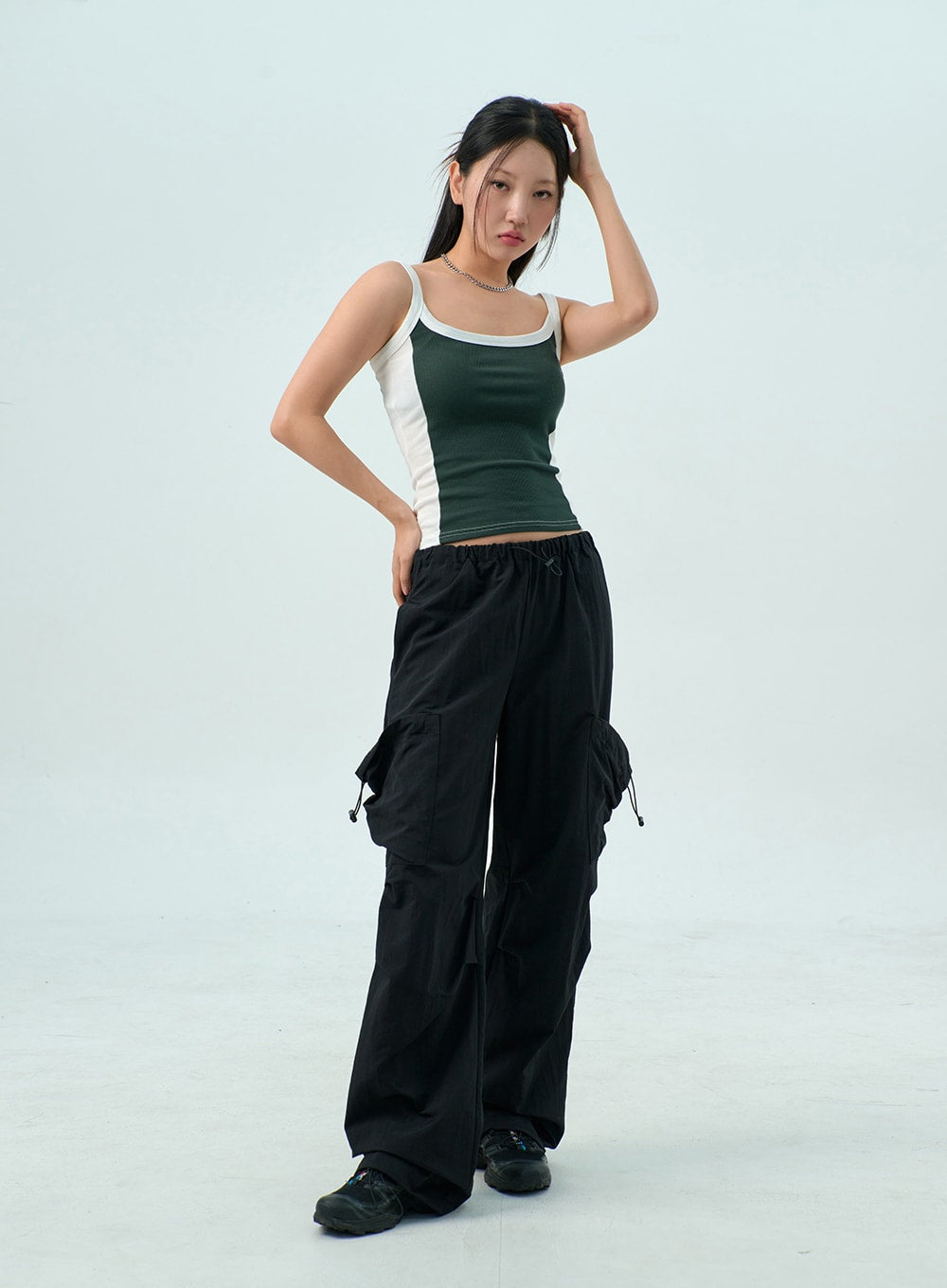 Two Color Knit Top CY325