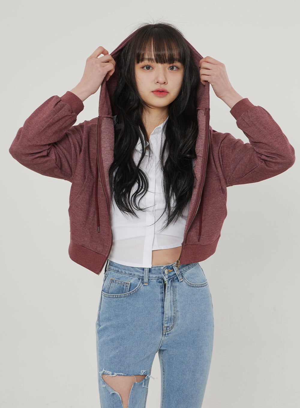 Ripped Bootcut Jeans BF306