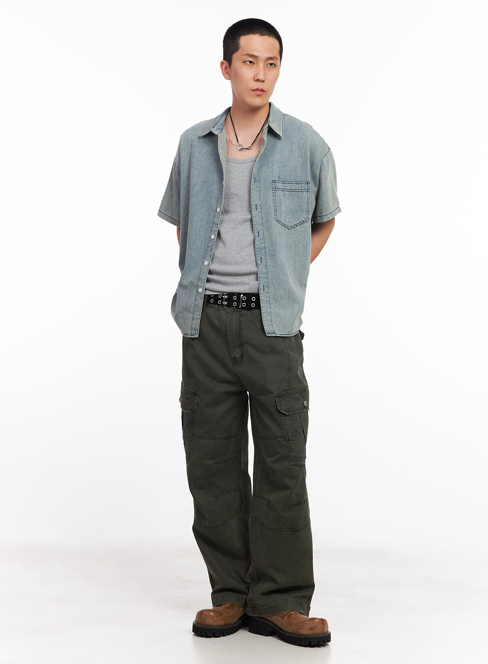 Men's Wide-Fit Cargo Pants IU512