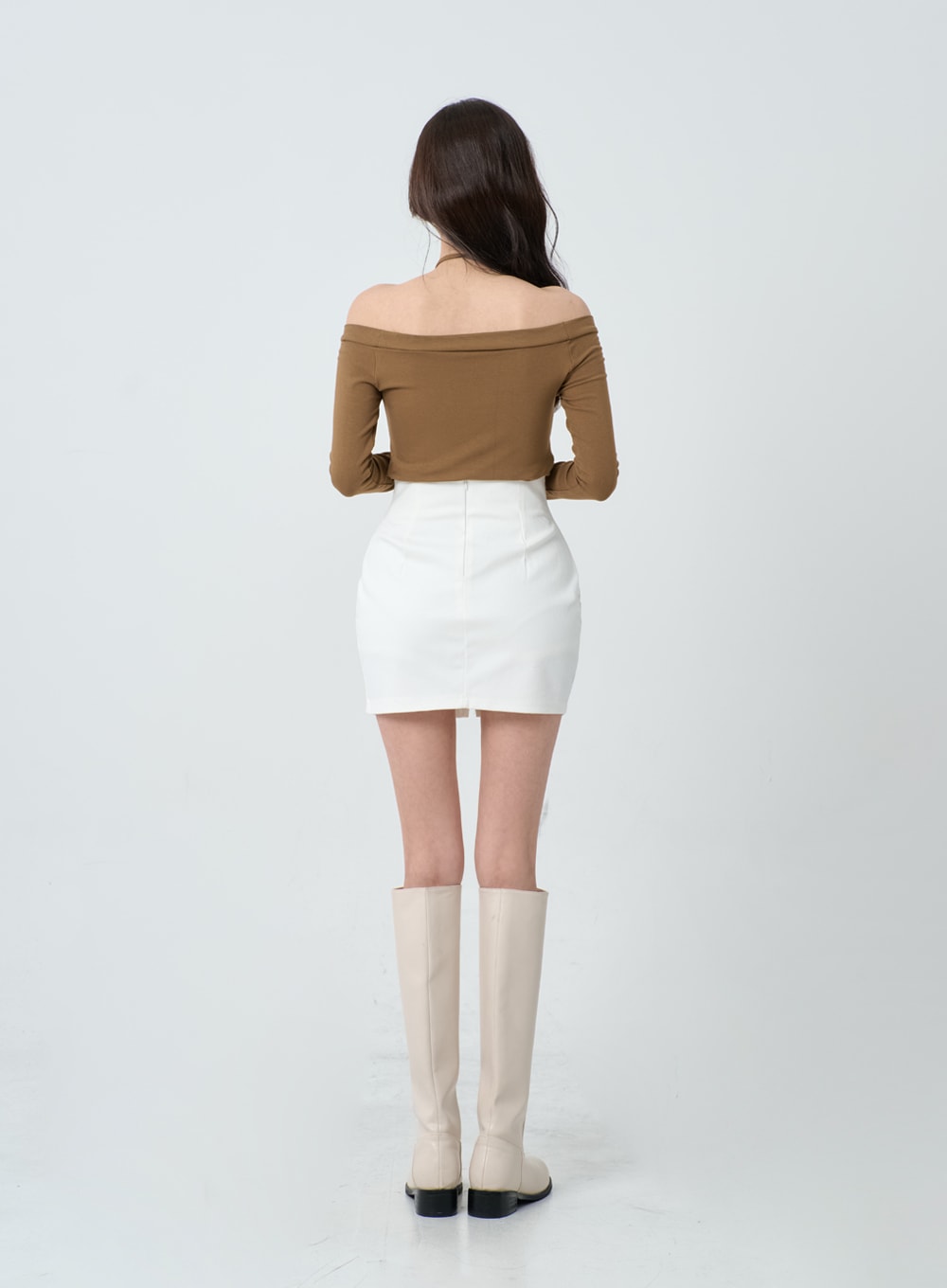 Simple High Waist Pencil Mini Skirt IO19