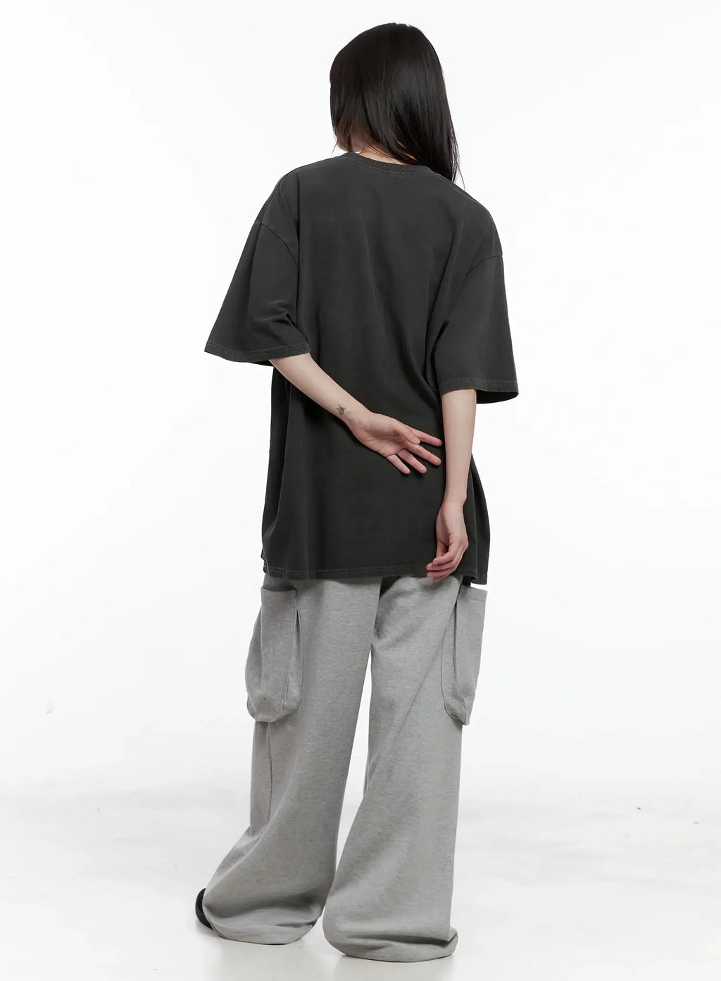 Casual Wide-Leg Cargo Sweatpants IL531