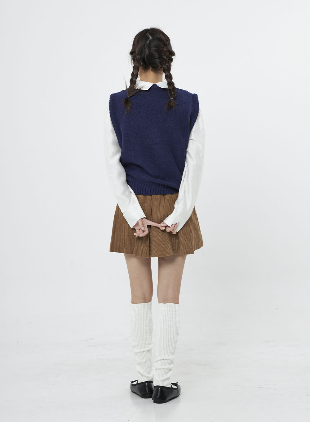 High Waist Pleated Mini Skirt BO12