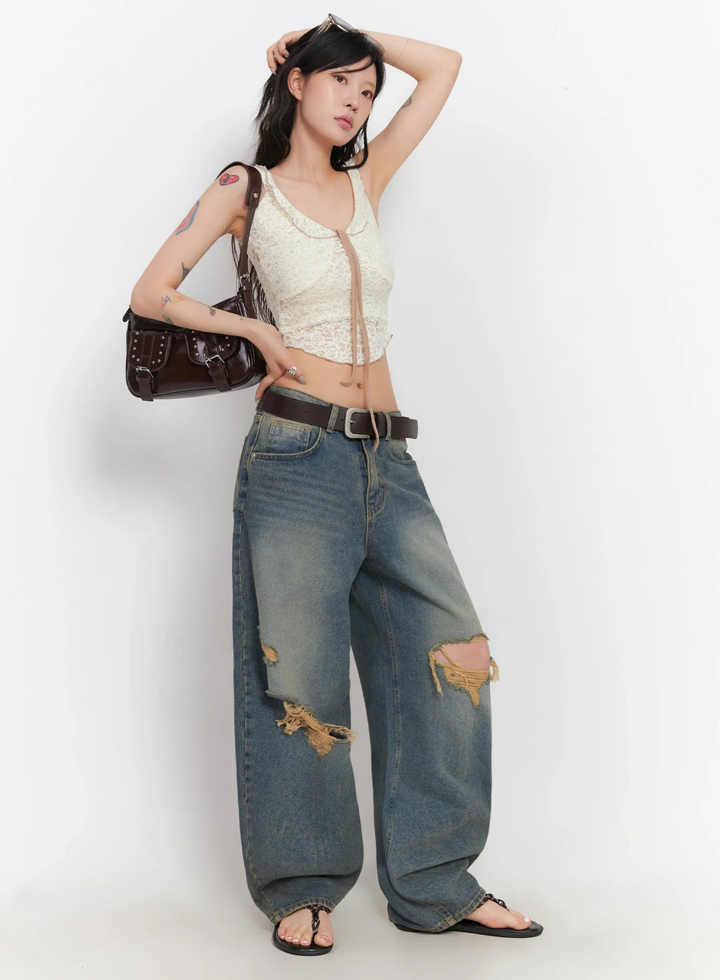 Modern Faux Leather Belt  IC503