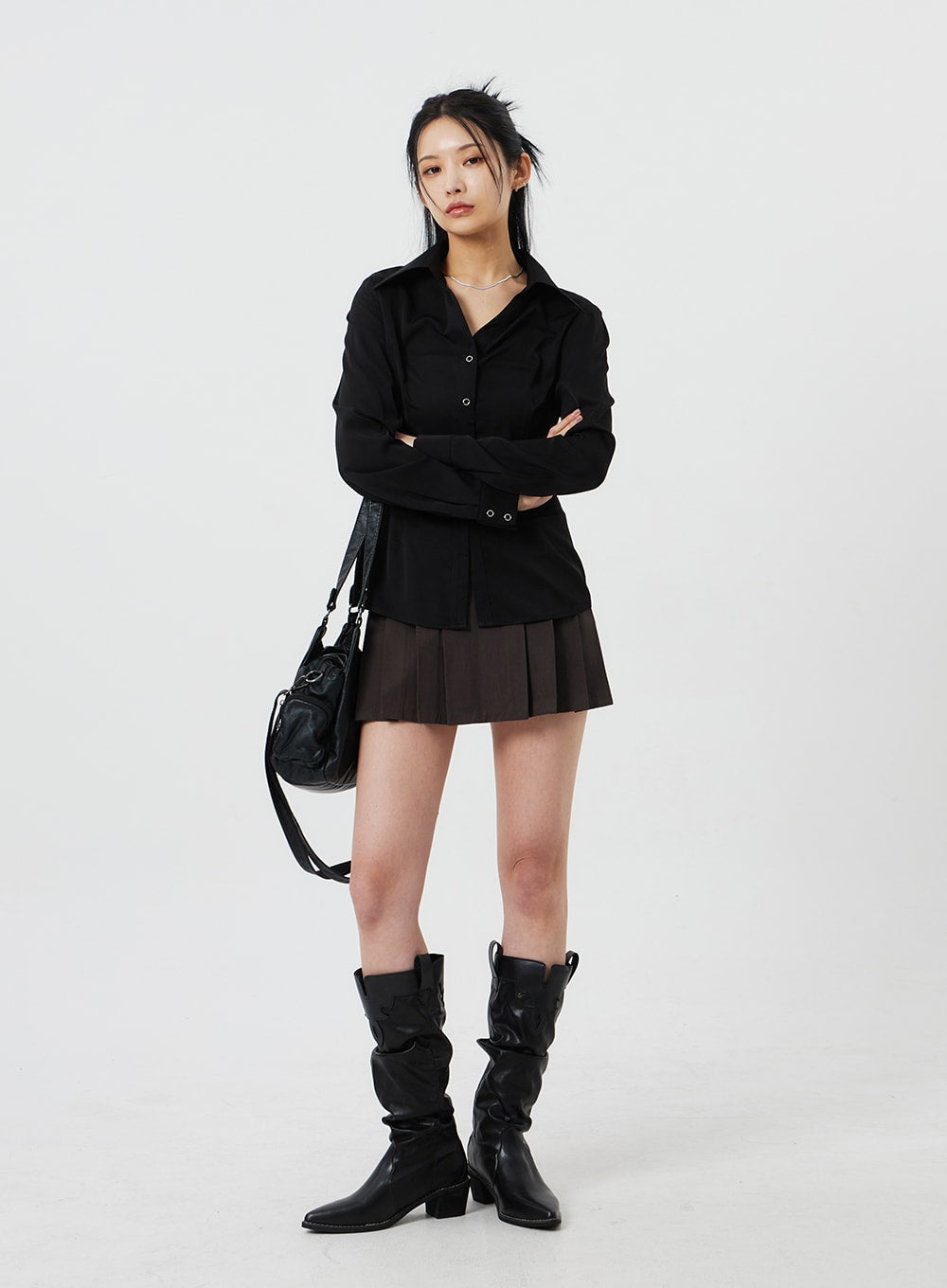 Snap Button Blouse CF321