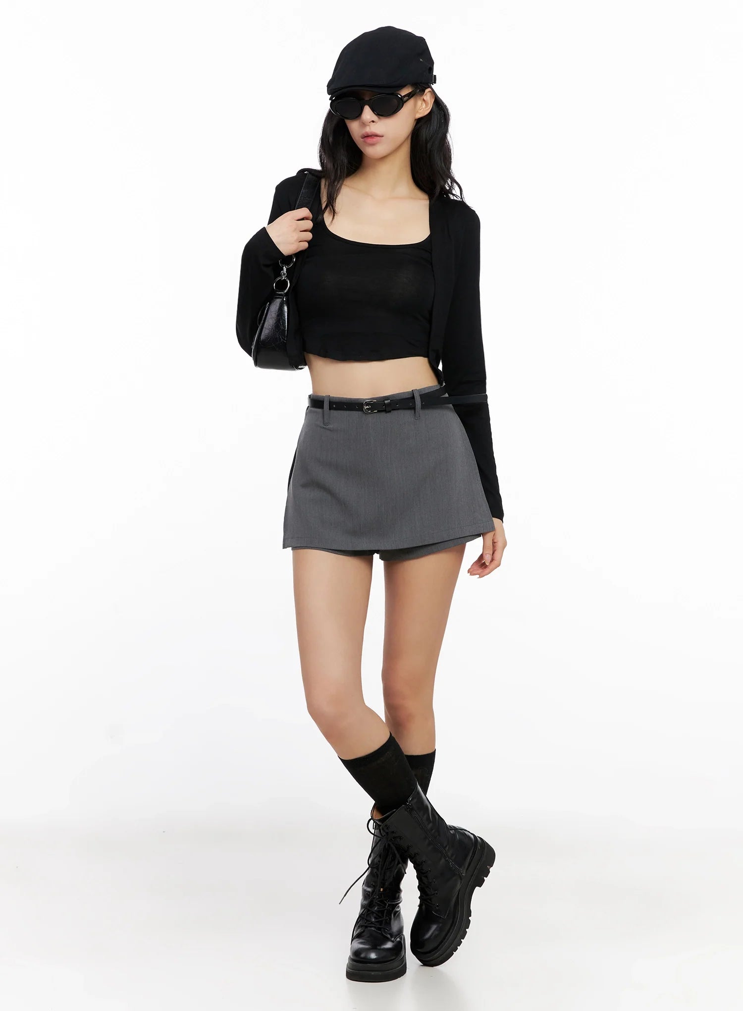 Cropped Tank & Cardigan Set IG508