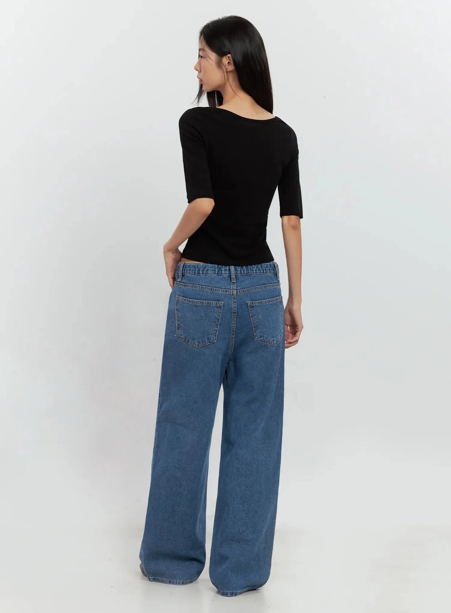 Basic 3/4-Sleeve Top IL528