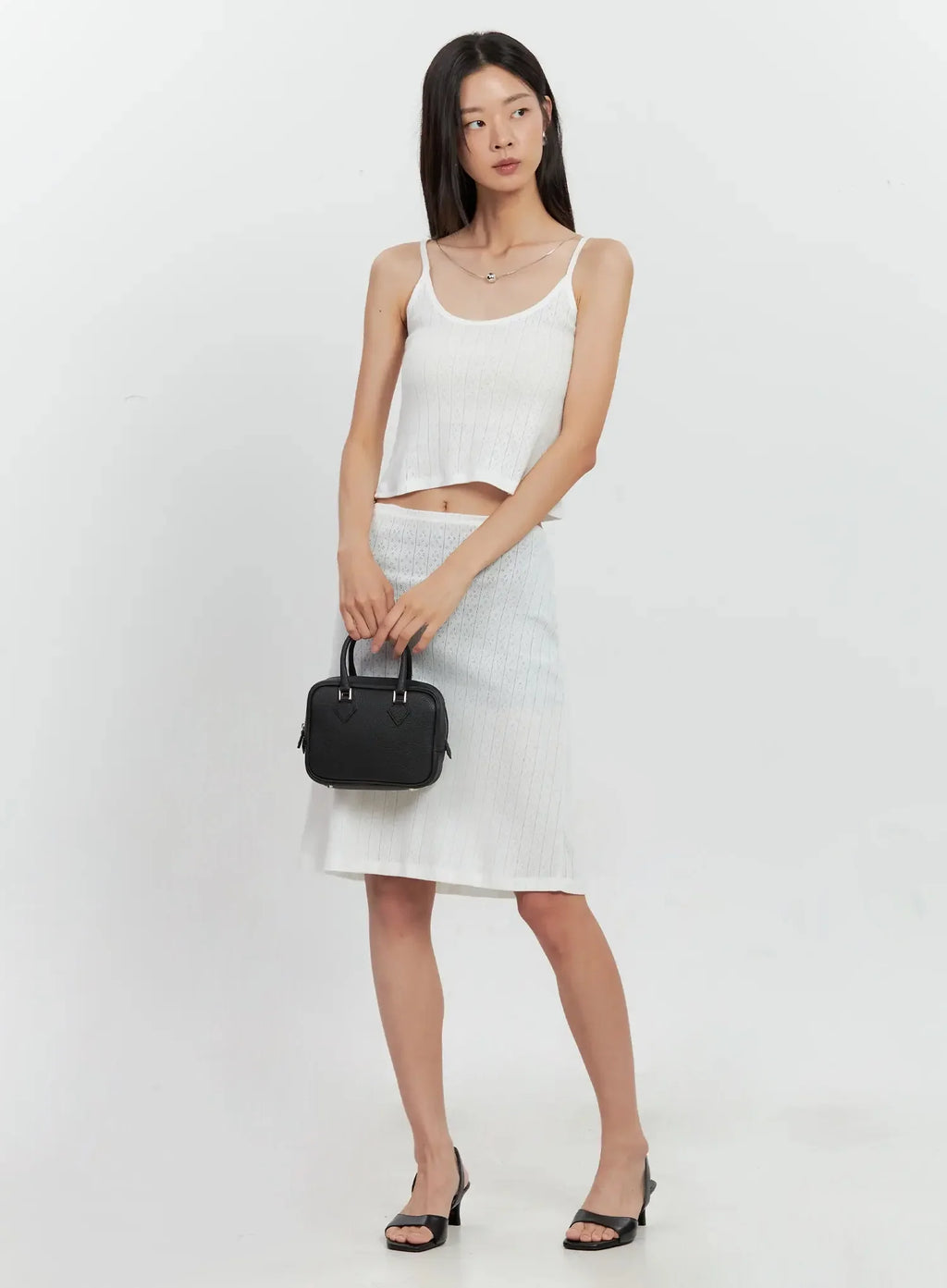 Ribbed Eyelet Tank Top IL528