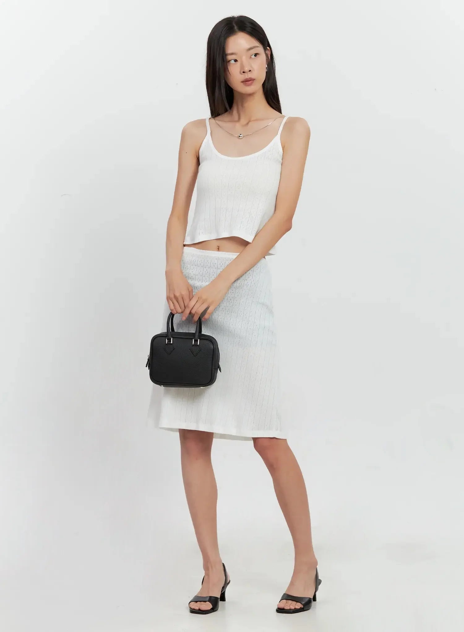 Ribbed Eyelet Tank Top IL528