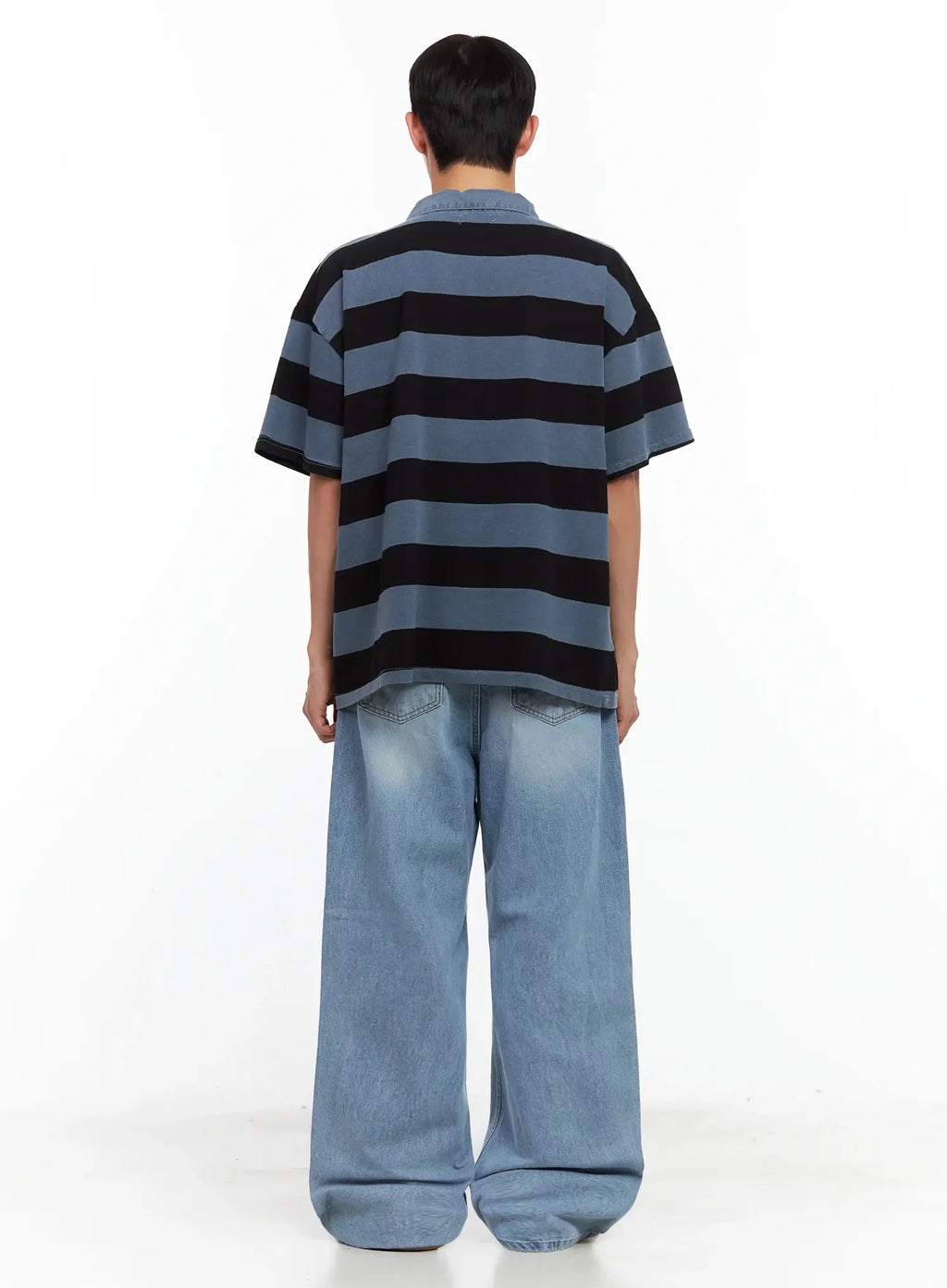 Men's Striped Polo Shirt IL516