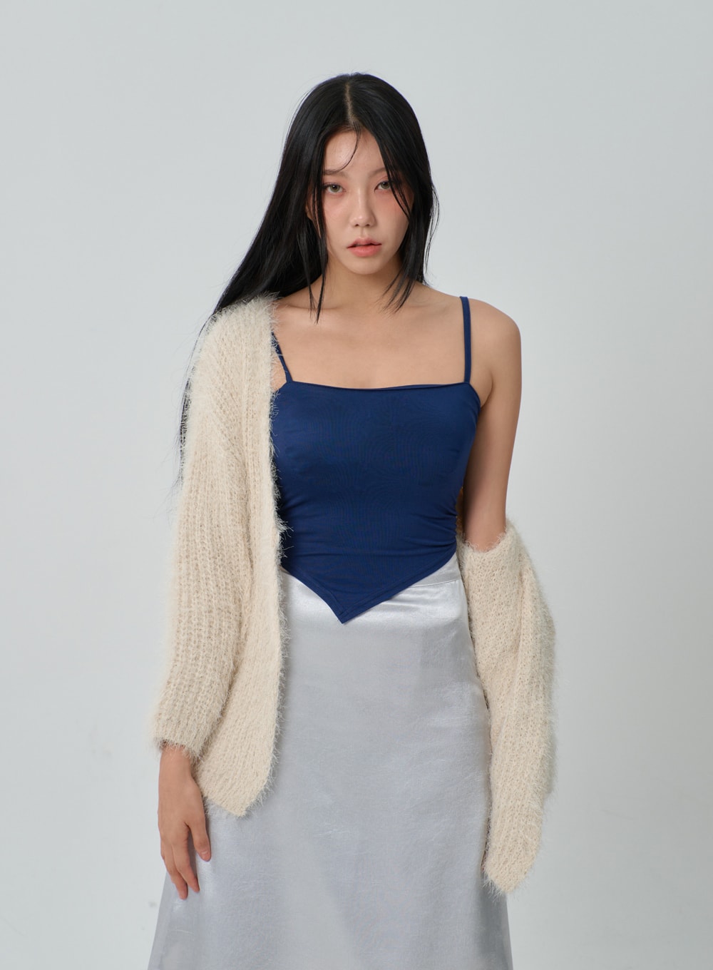 Thin Strap Cropped Top IJ320