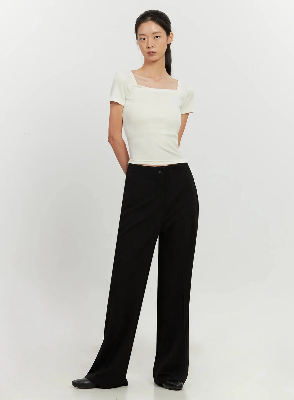 High-Waist Flare Trousers IL528