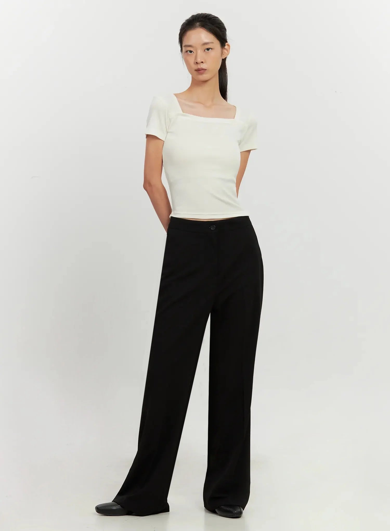 High-Waist Flare Trousers IL528